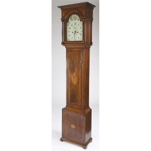 English Mahogany Tall Case Clock